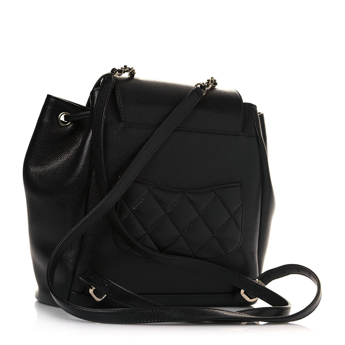 Caviar Quilted Business Affinity Backpack Black