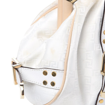 Versace Satin Chain Satchel White 13 of 16