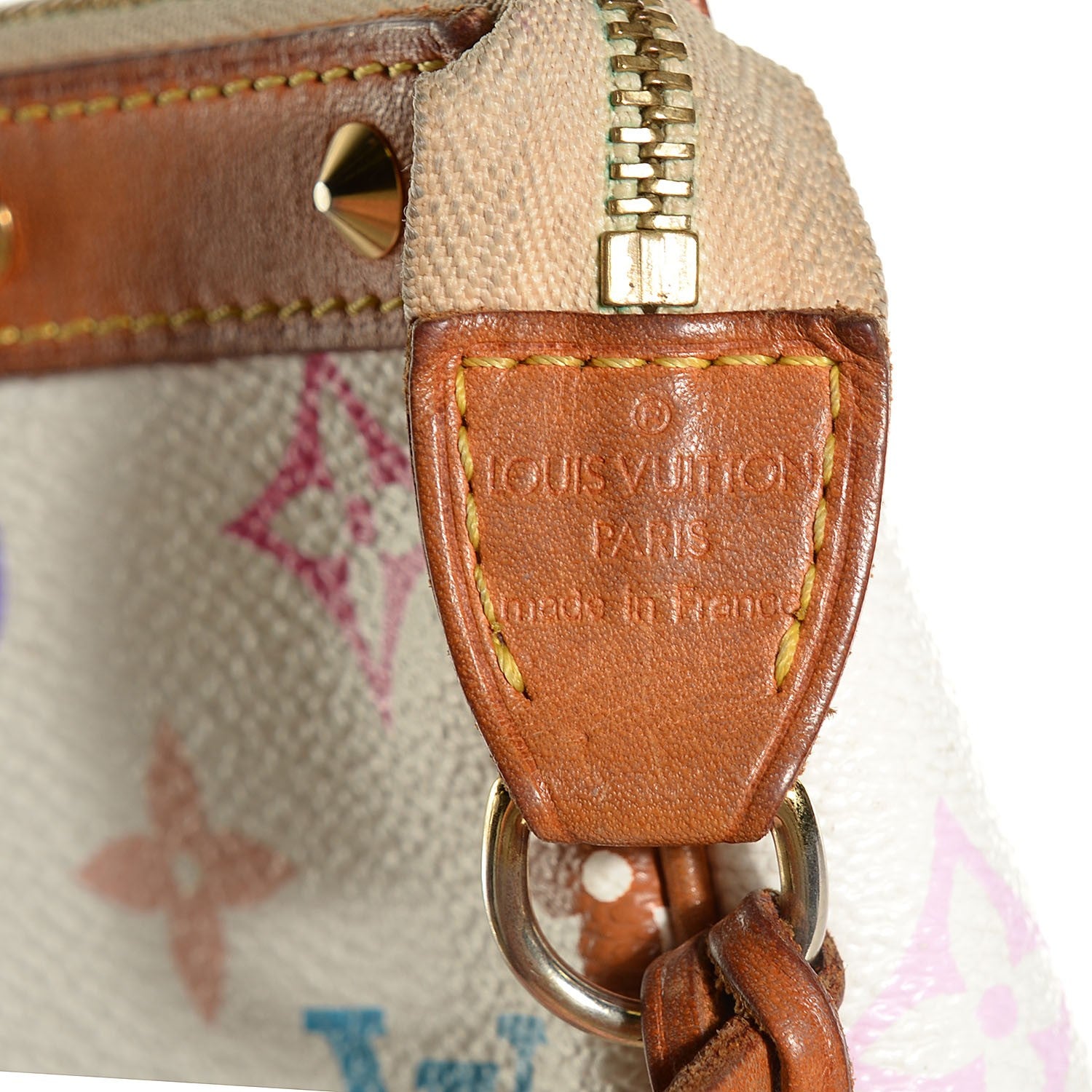 Louis Vuitton Monogram Multicolor Pochette Accessories White 8 of 8