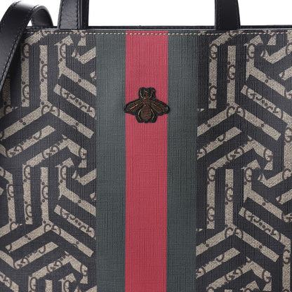 Gucci GG Supreme Monogram Caleido Web Vertical Tote Black 10 of 10