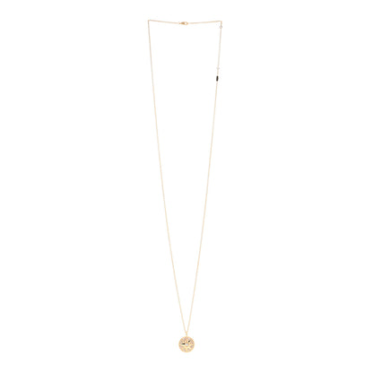 Christian Dior 18K Yellow Gold Diamond Mother of Pearl Rose Des Vents Medallion Necklace 3 of 6