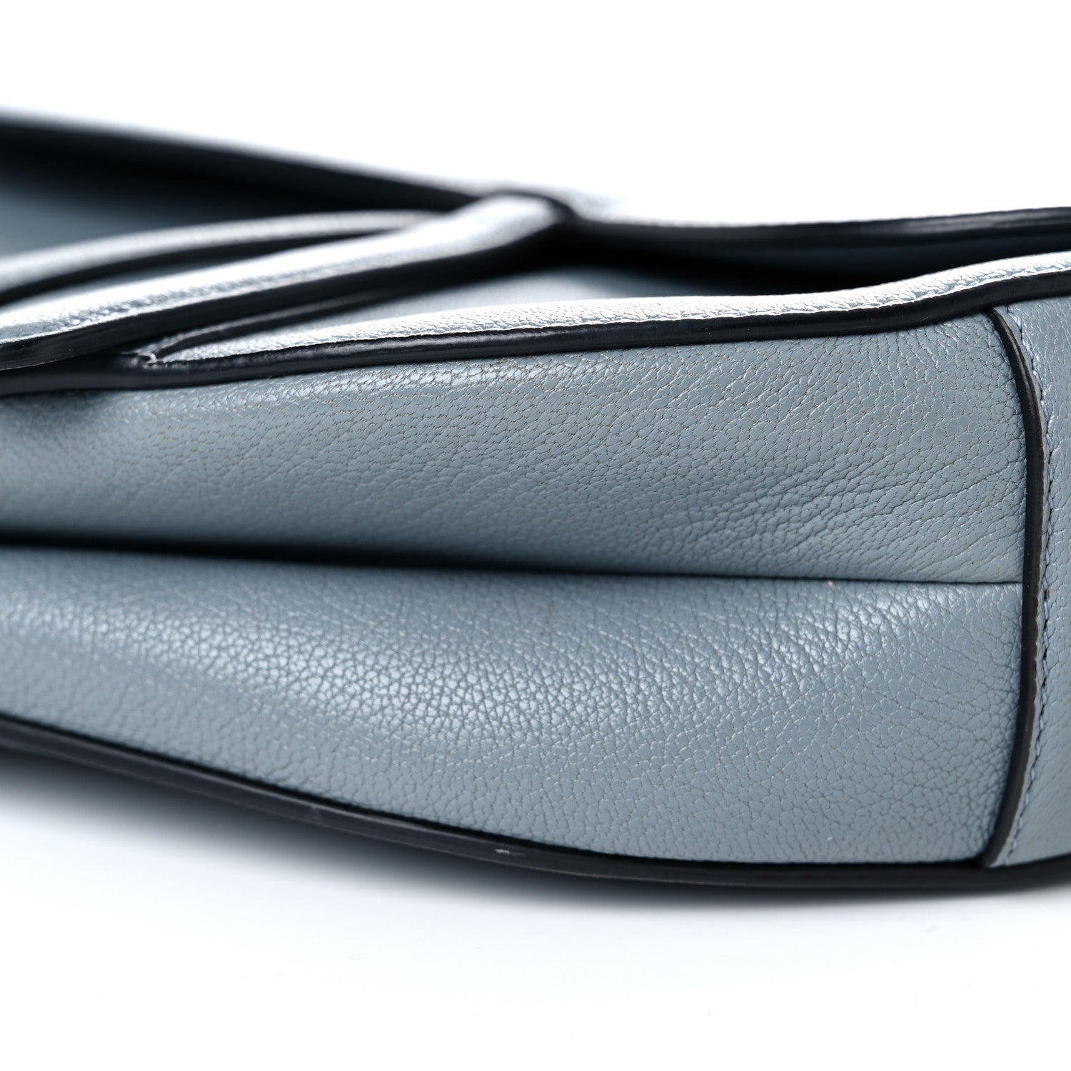 Christian Dior Shiny Goatskin Saddle Bag Cloud Blue 17 of 29