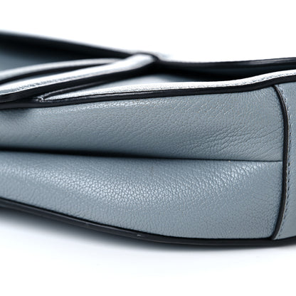 Christian Dior Shiny Goatskin Saddle Bag Cloud Blue 17 of 29