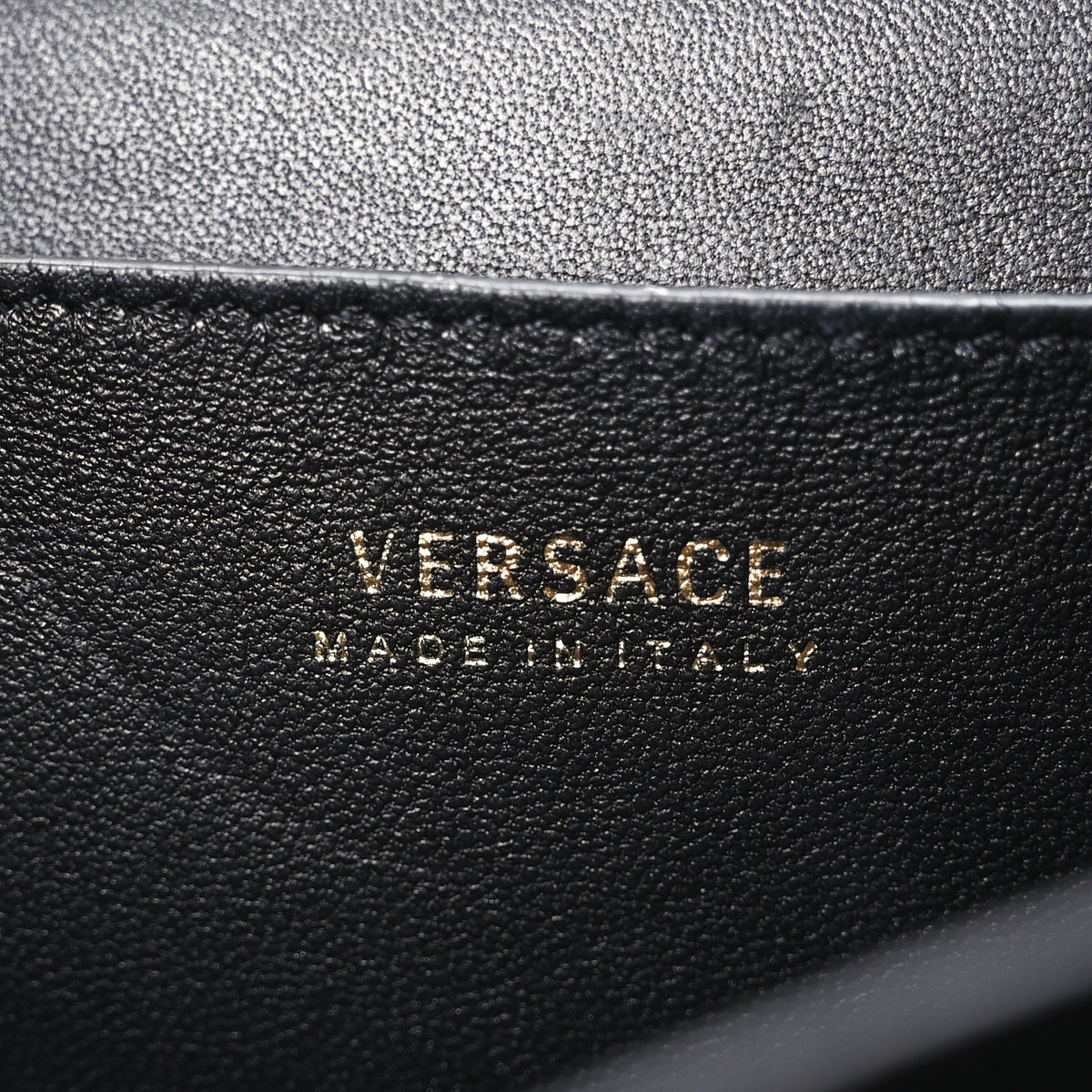 Versace Vitello Western Studded Virtus Mini Top Handle Shoulder Bag Black 5 of 10