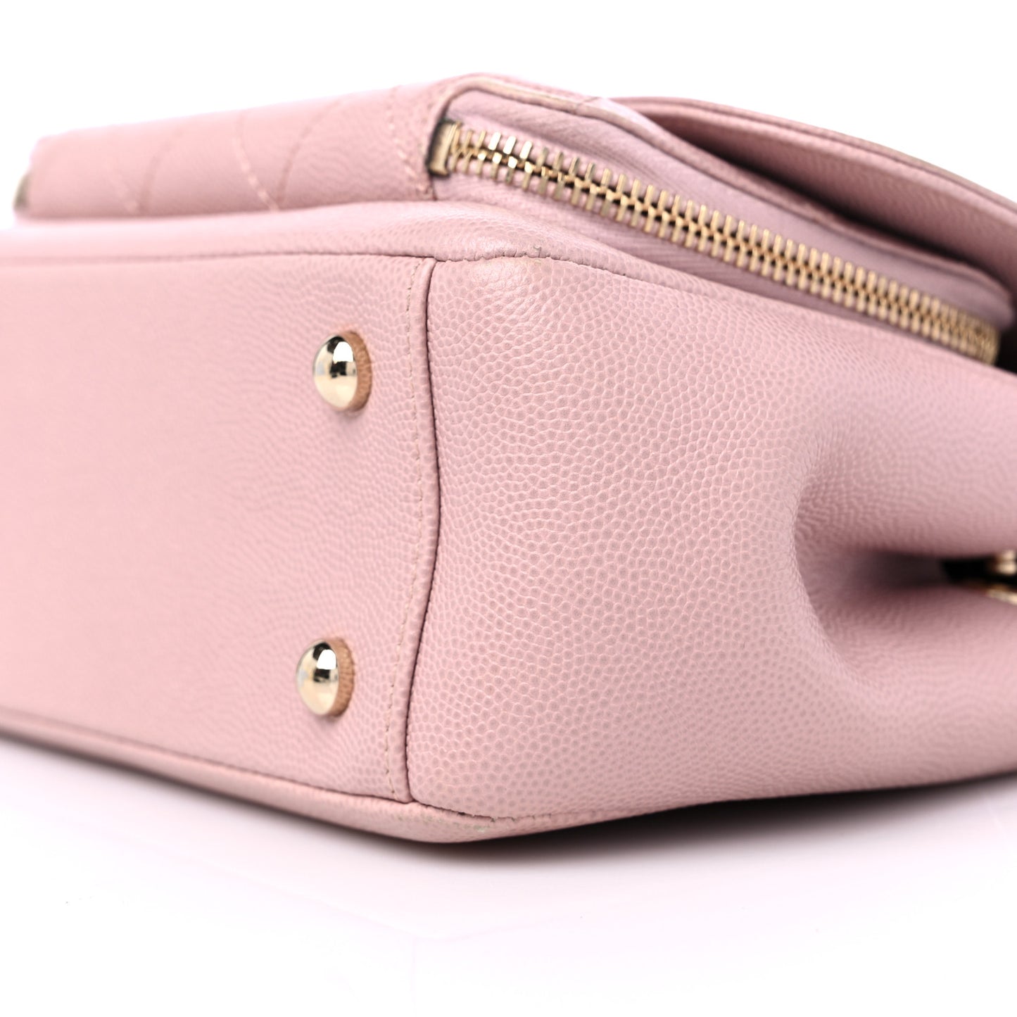 Caviar Quilted Small Business Affinity Flap Light Pink