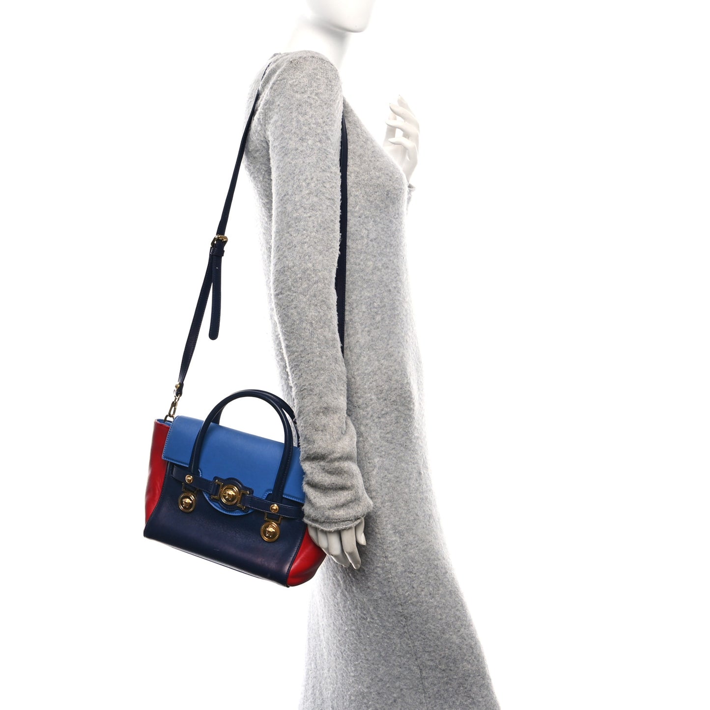 Nappa Signature Bag Blue Multicolor