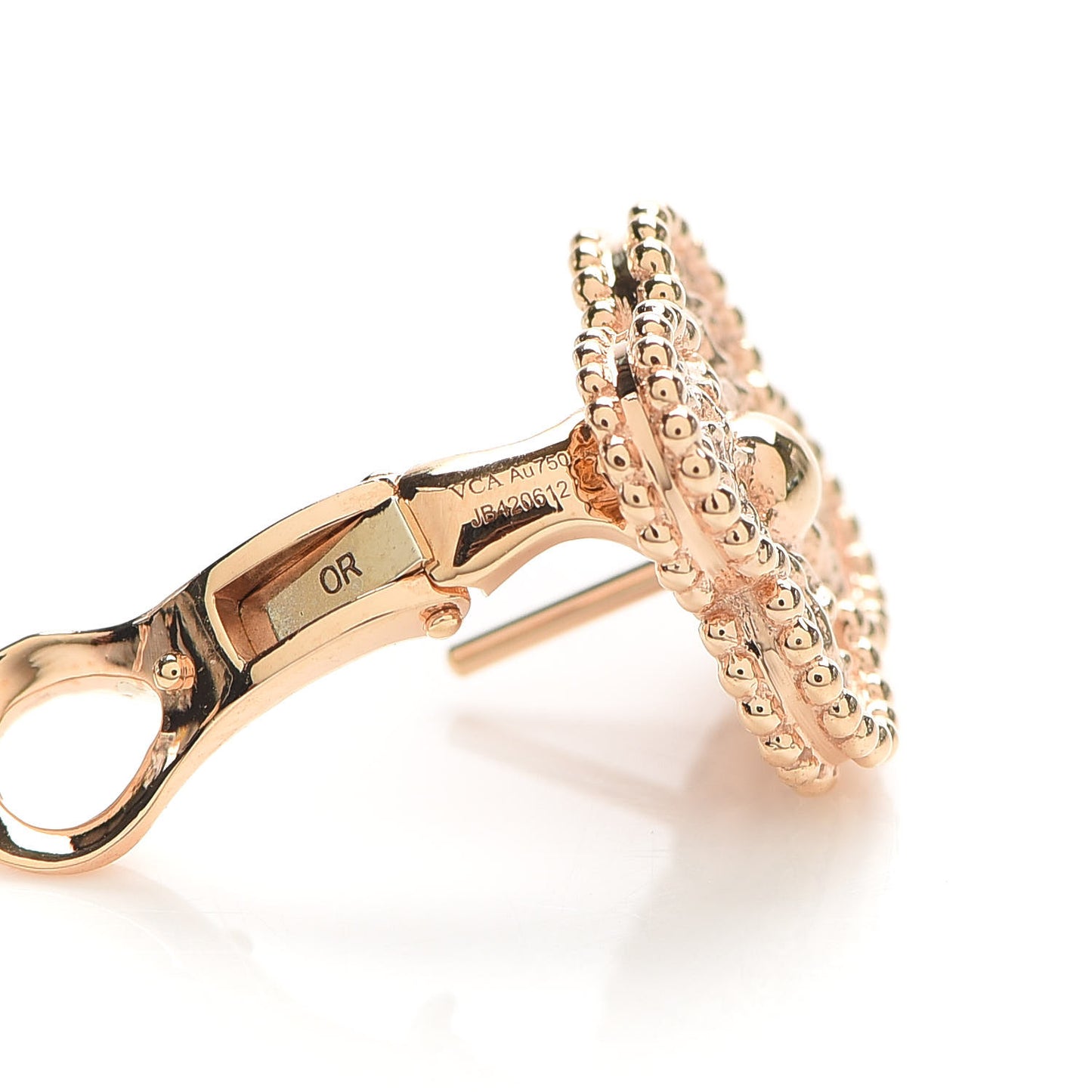 18K Rose Gold Vintage Alhambra Earrings
