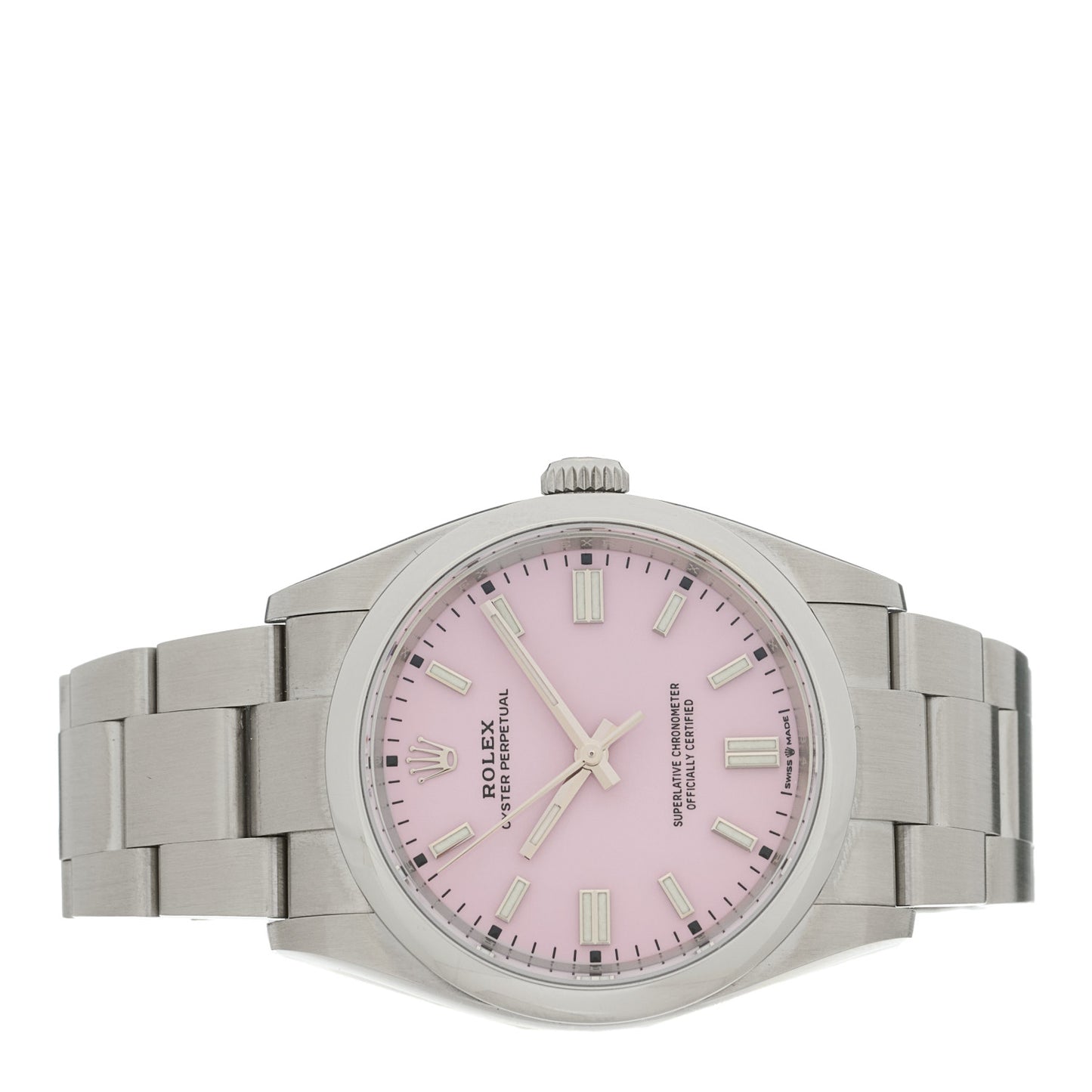Stainless Steel 36mm Oyster Perpetual Watch Candy Pink 126000