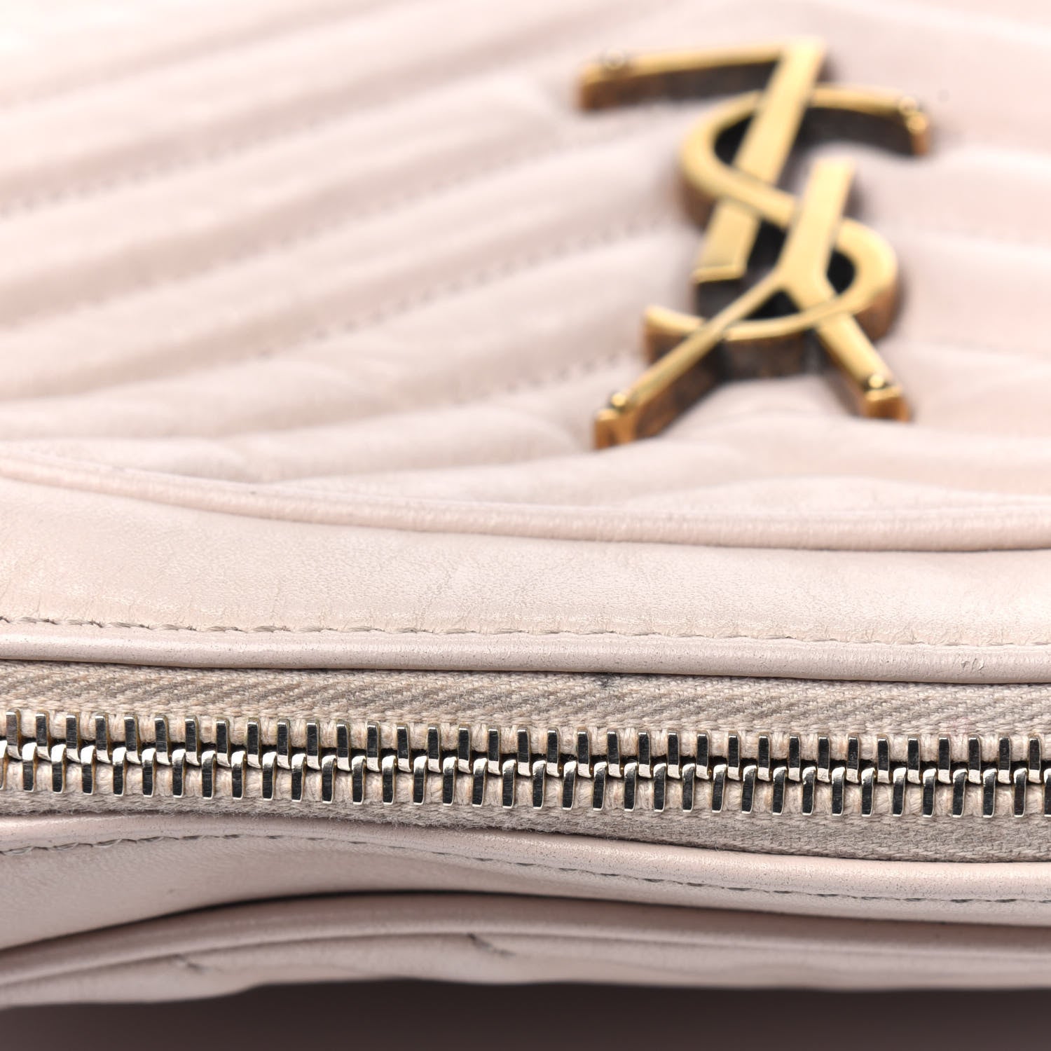 Saint Laurent Calfskin Matelasse Monogram Lou Camera Bag Washed Light Pink 22 of 31