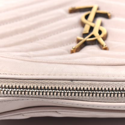 Saint Laurent Calfskin Matelasse Monogram Lou Camera Bag Washed Light Pink 22 of 31