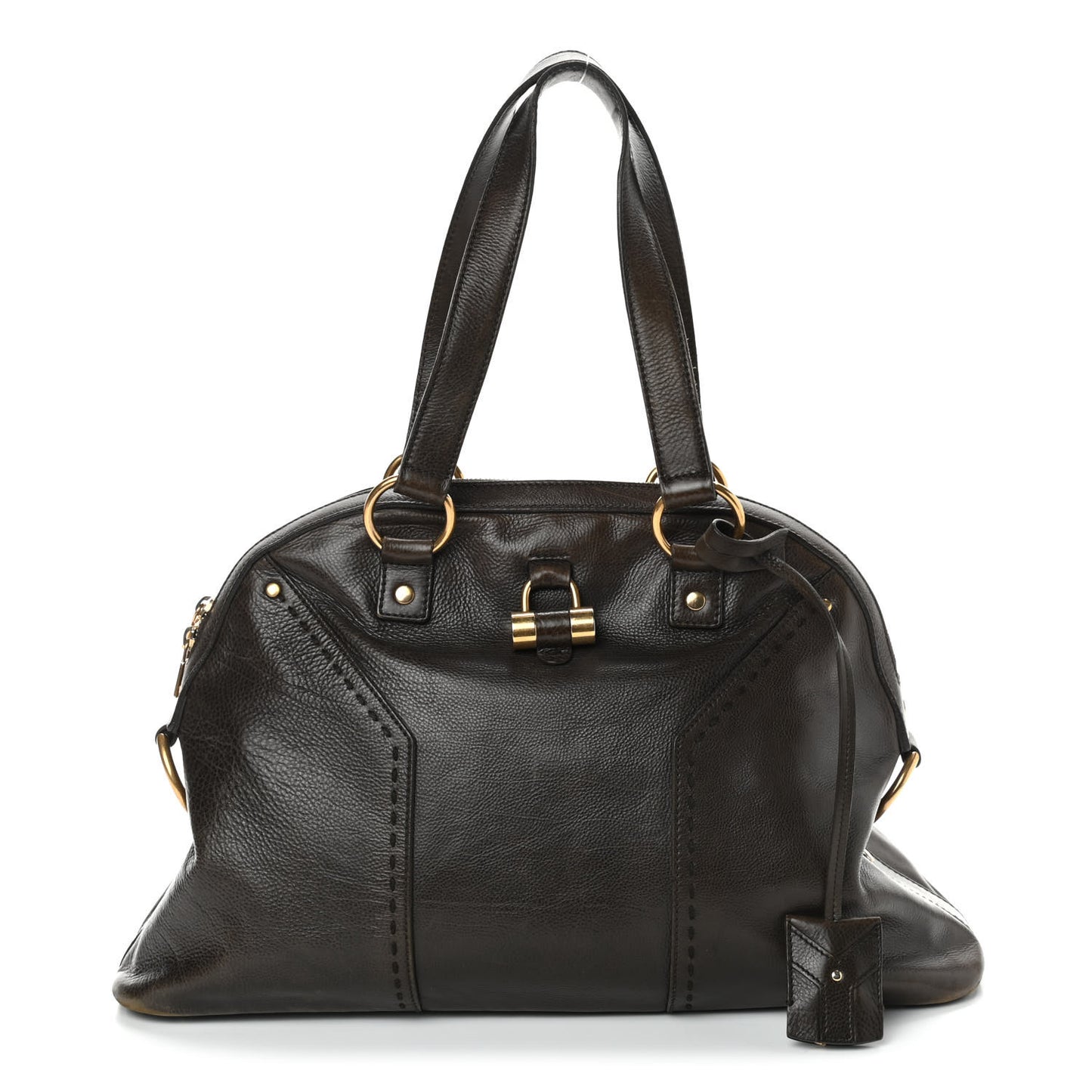 Calfskin Large Muse Dark Brown