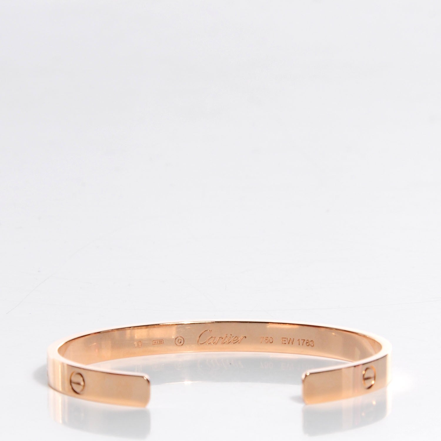Cartier 18K Pink Gold LOVE Cuff Bracelet 19 3 of 5