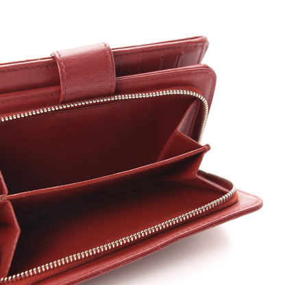 Chanel Lambskin Quilted Zipped Pocket Wallet Red 6 of 11