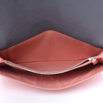Fendi Vitello Flamingo Tube Macro Clutch Pesca 5 of 14