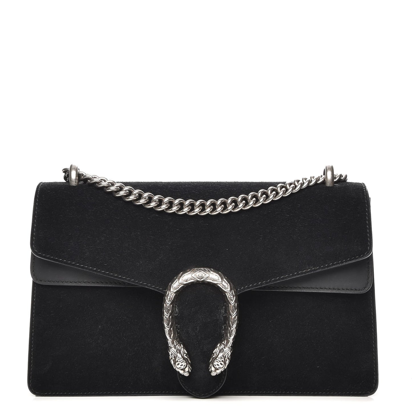 Suede Small Dionysus Shoulder Bag Black