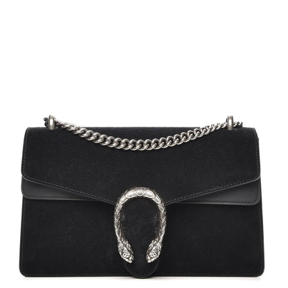 Gucci Suede Small Dionysus Shoulder Bag Black 1 of 8