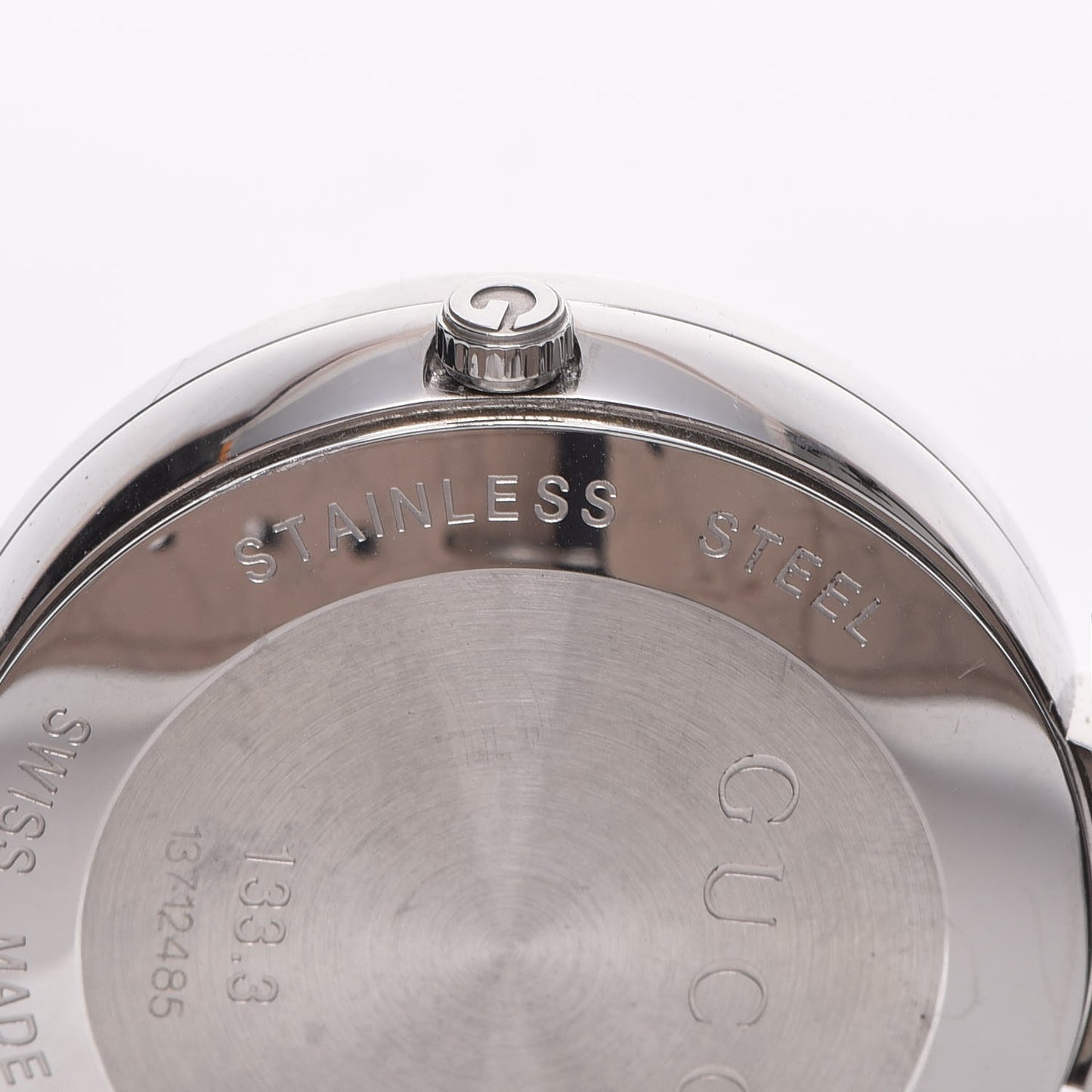 Stainless Steel Calfskin 37mm Interlocking G Quartz Watch Black