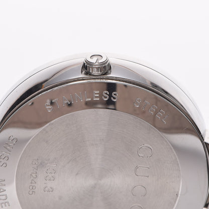 Gucci Stainless Steel Calfskin 37mm Interlocking G Quartz Watch Black 7 of 8