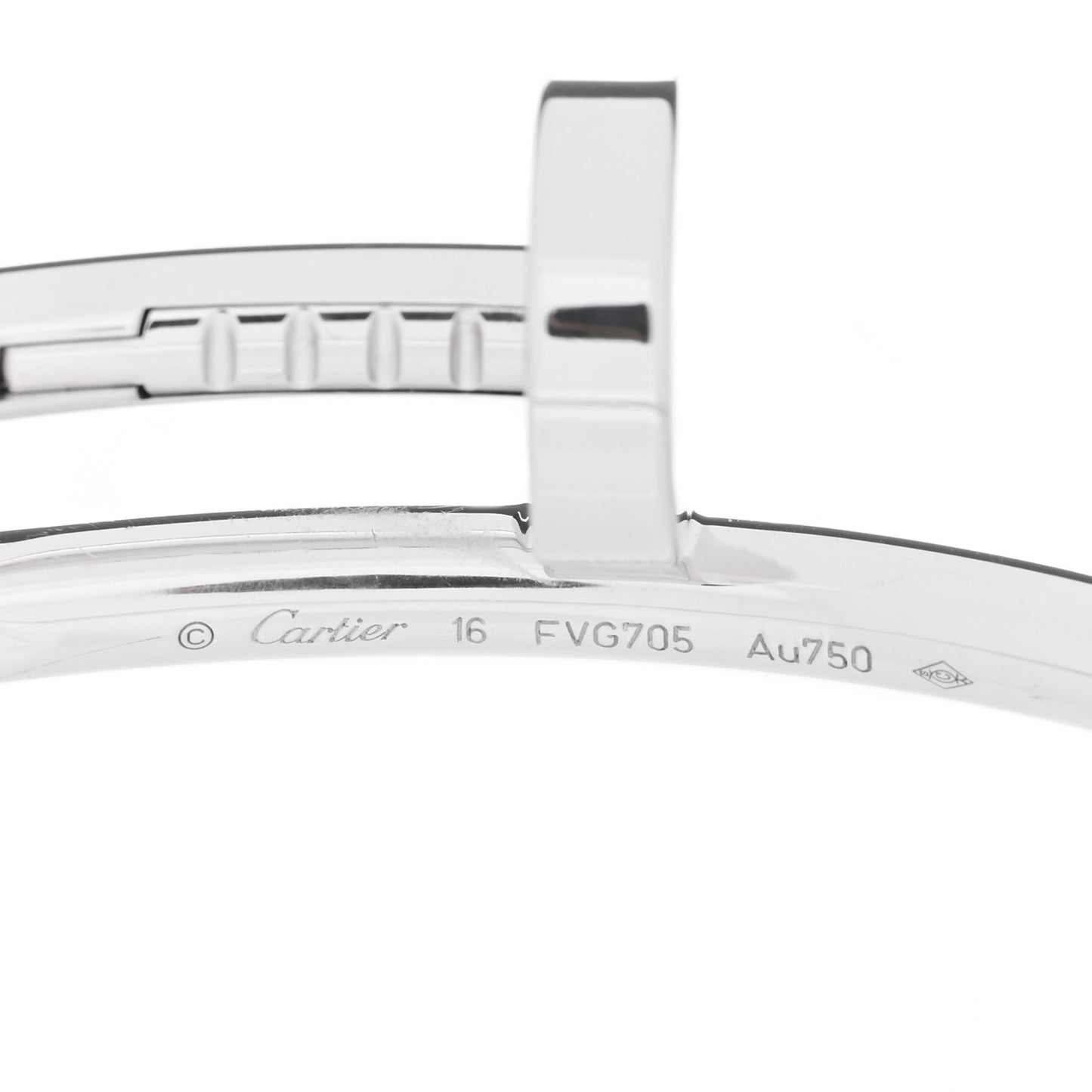 18K White Gold Juste Un Clou Bracelet 16