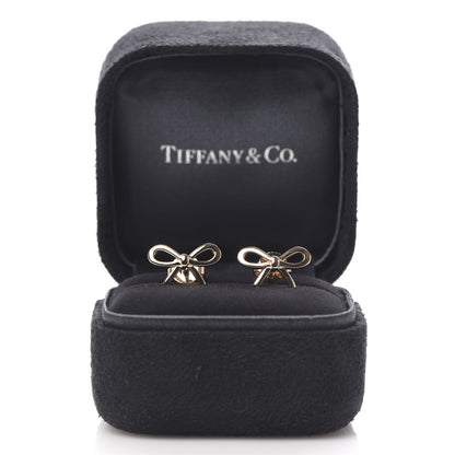 Tiffany 18K Rose Gold Bow Earrings 6 of 6