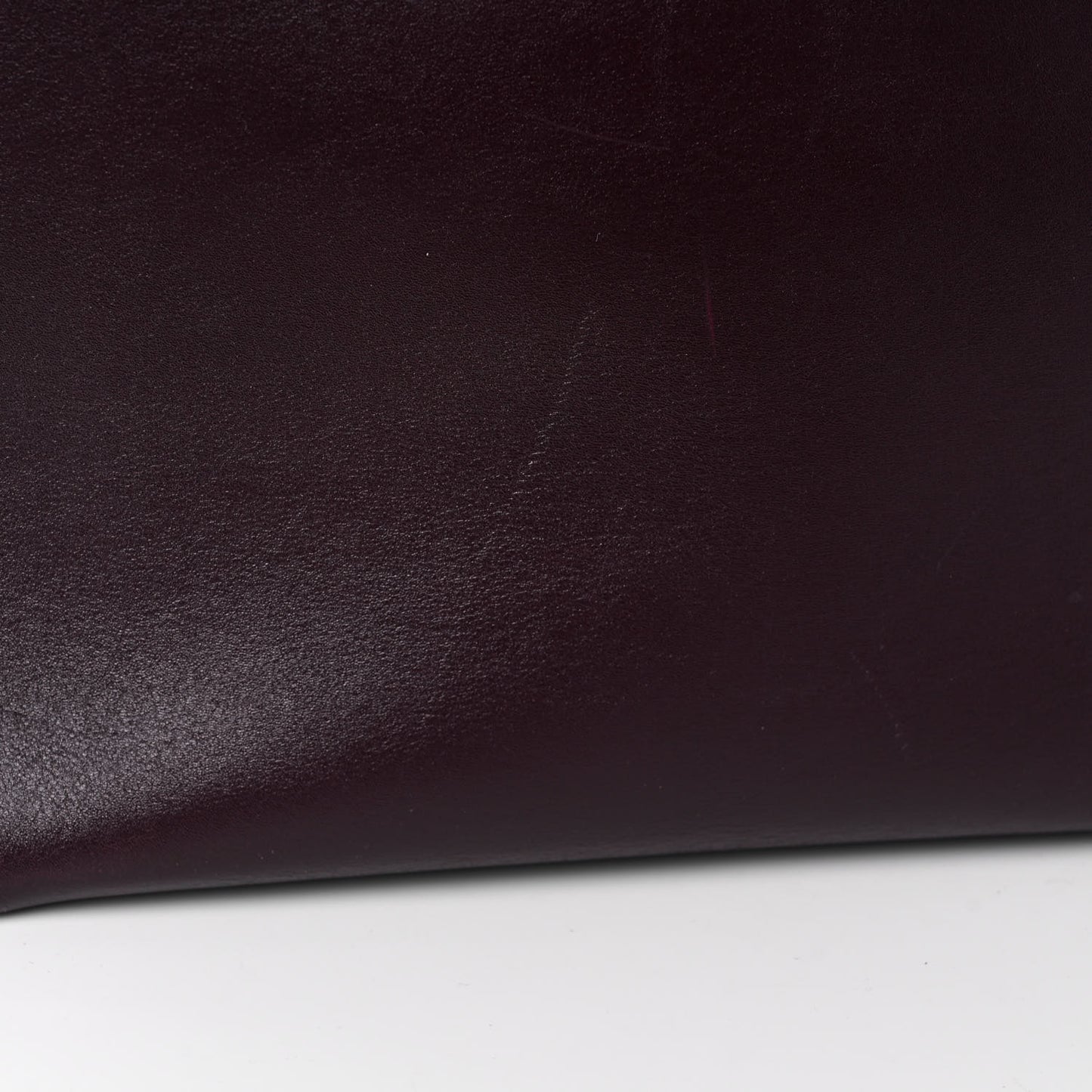 Smooth Calfskin Small Tassel Cabas Phantom Burgundy