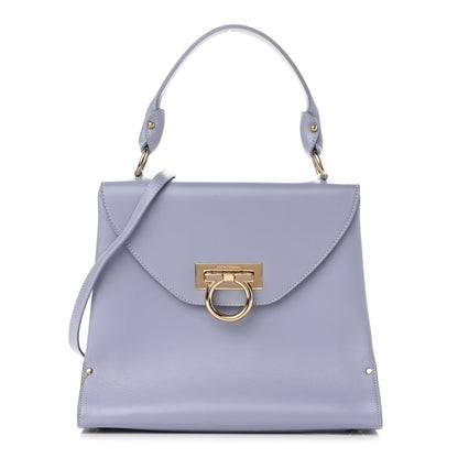 Salvatore Ferragamo Calfskin Gancini 2-Way Top Handle Bag Light Purple 1 of 14