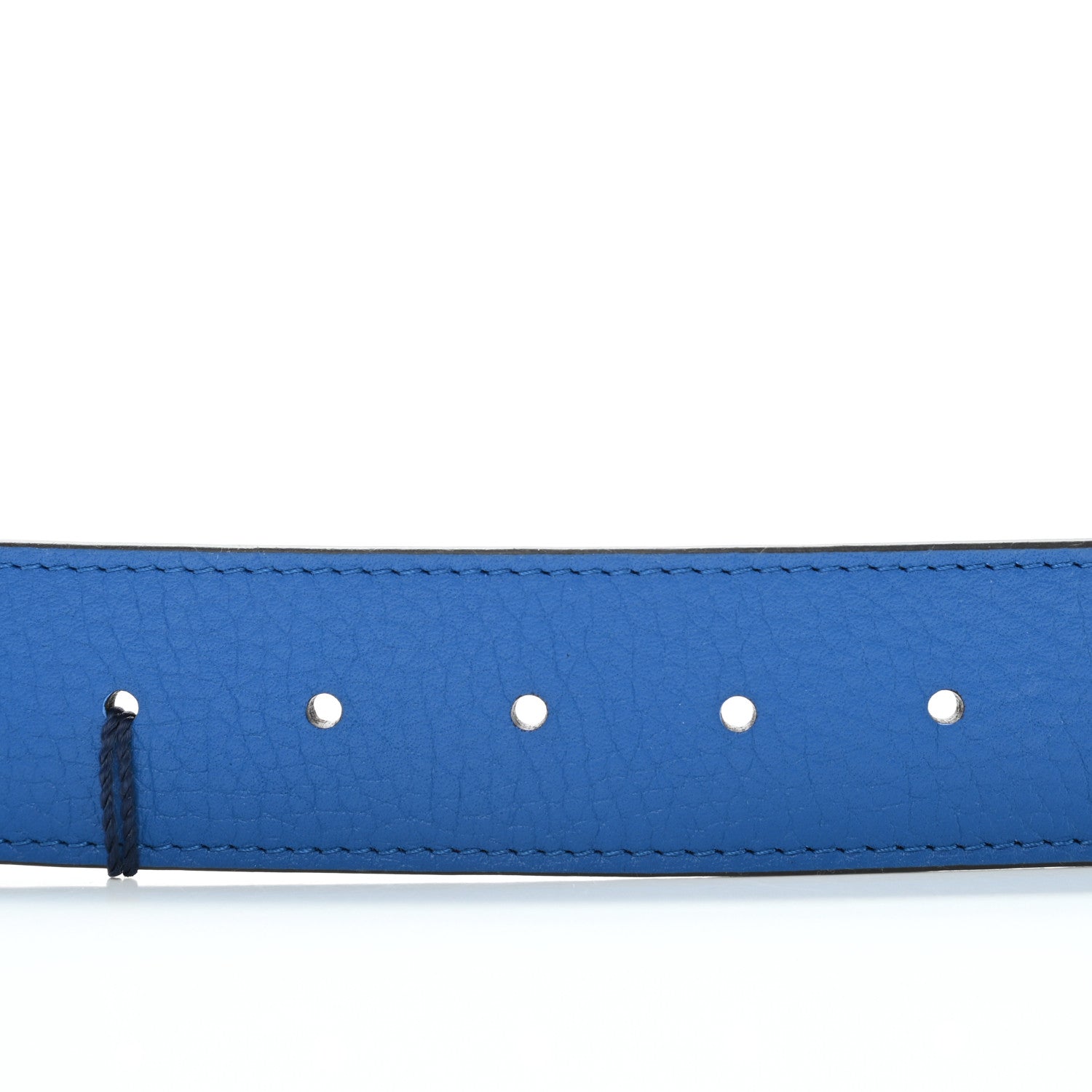 Louis Vuitton Taurillon 40mm Logo Reversible Belt 95 38 Blue Red 5 of 6