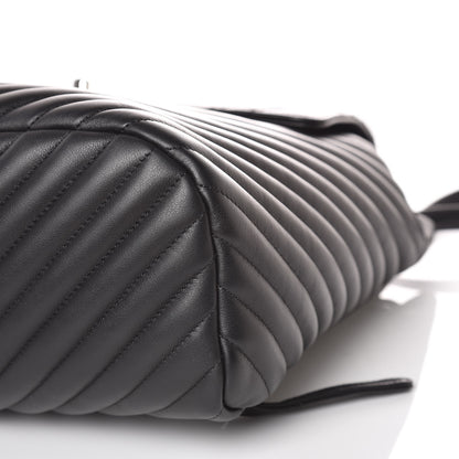 Chanel Calfskin Chevron Quilted Large Urban Spirit Backpack Black 9 of 10