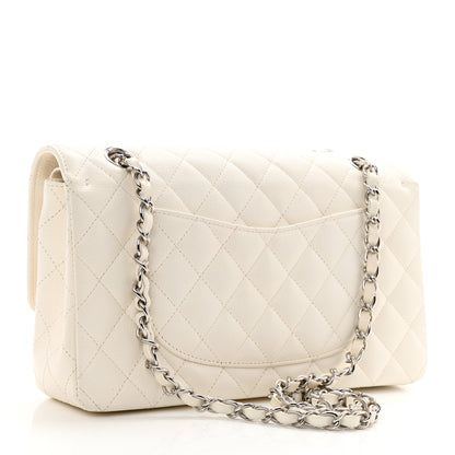 Chanel Caviar Quilted Medium Double Flap White 3 of 12