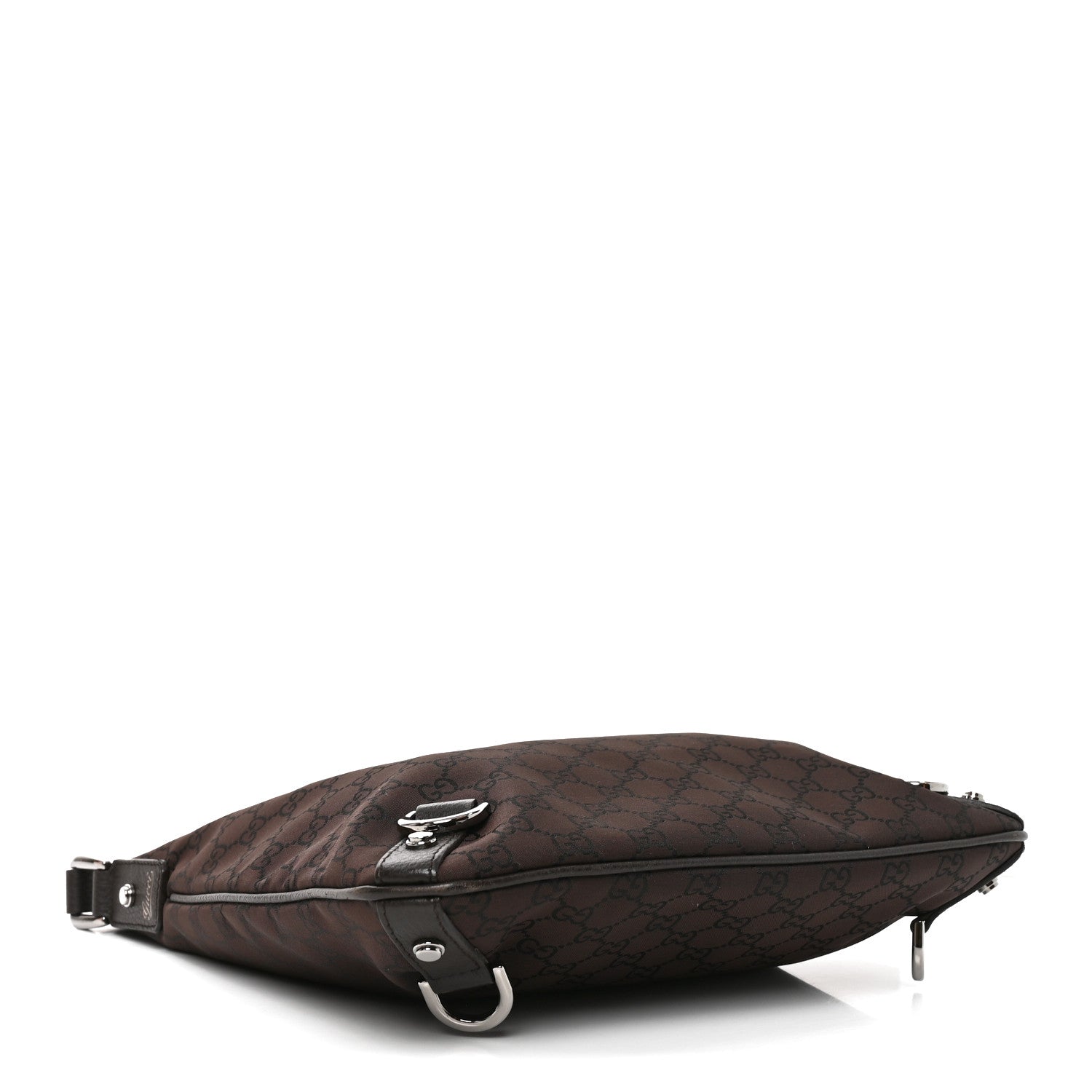 Gucci Nylon Monogram Abbey Messenger Bag Dark Brown 4 of 10