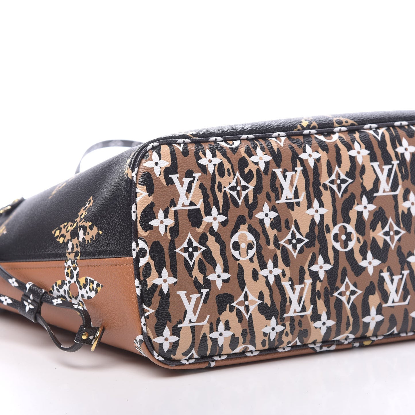 Monogram Giant Jungle Neverfull MM Black