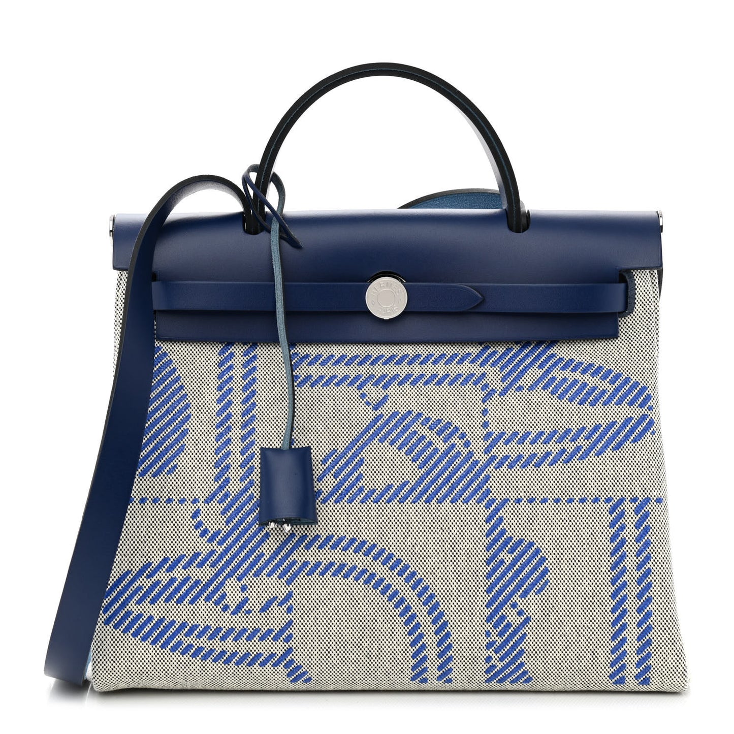 Vache Hunter Toile H Brides de Gala Herbag Zip Retourne 31 PM Bleu De France Ecru Black