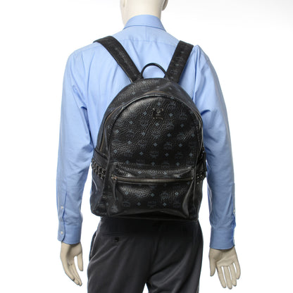 MCM Visetos Medium Side Studs Stark Backpack Black 2 of 10