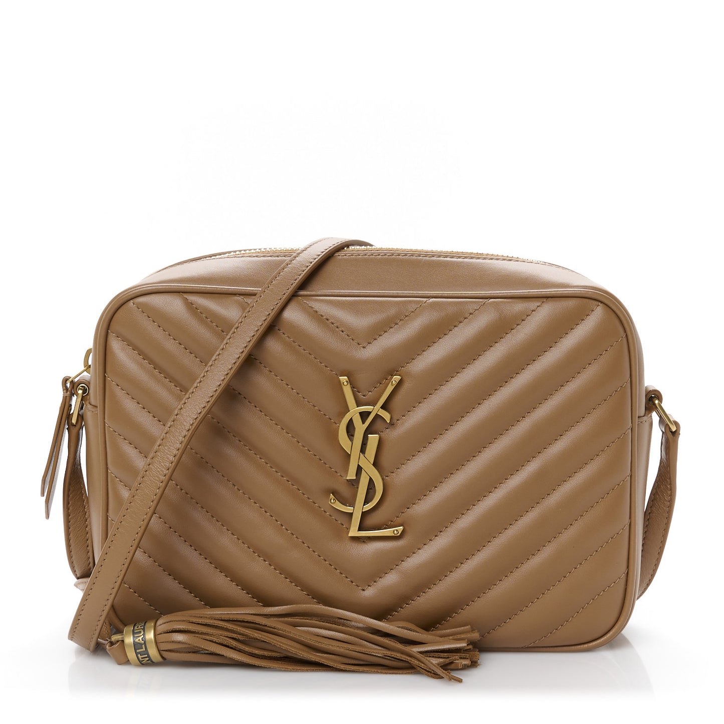 Calfskin Matelasse Monogram Lou Camera Bag Cinnamon