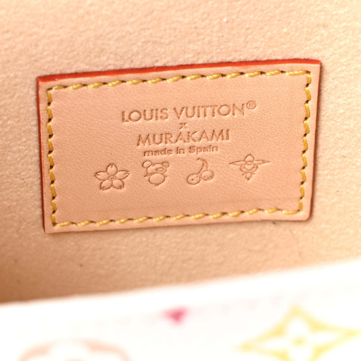 LV X TM Monogram Multicolor Pouch Metis Belt White