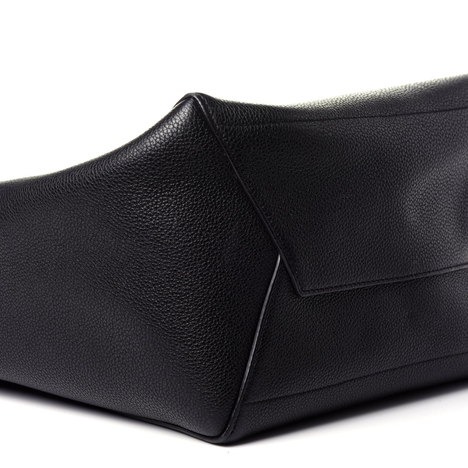 Celine Soft Grained Calfskin Sangle Bucket Bag Black 7 of 10