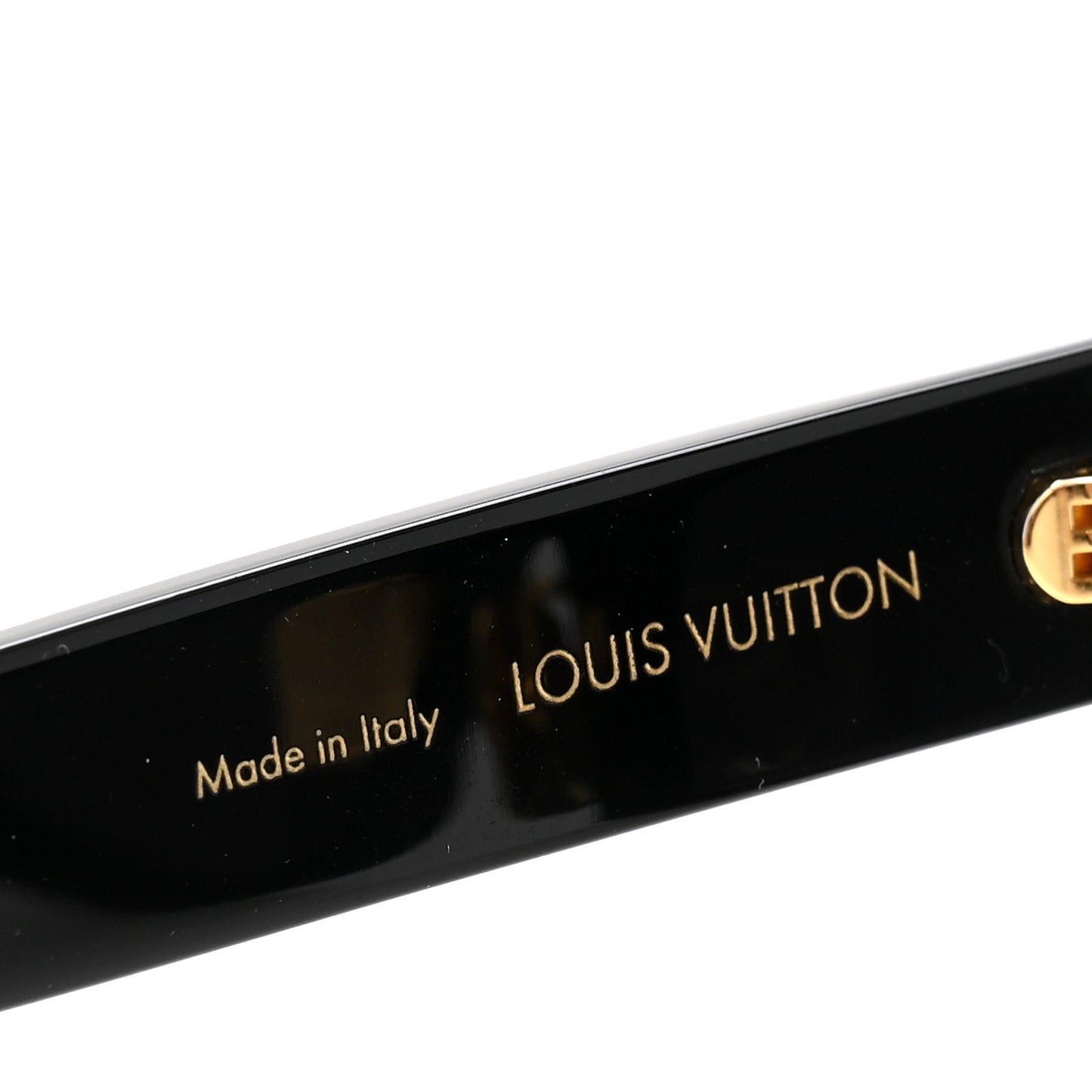 Acetate LV Confidence Square Round Sunglasses Z2126U Black