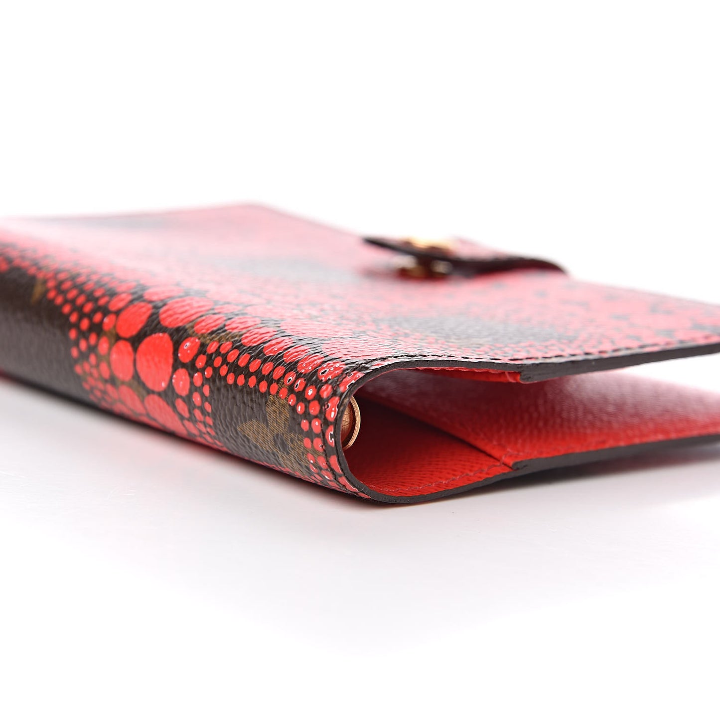 Monogram Kusama Town Small Ring Agenda Cover Red