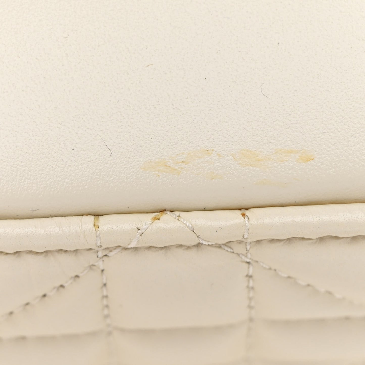 Calfskin Macrocannage Caro Box Bag Latte