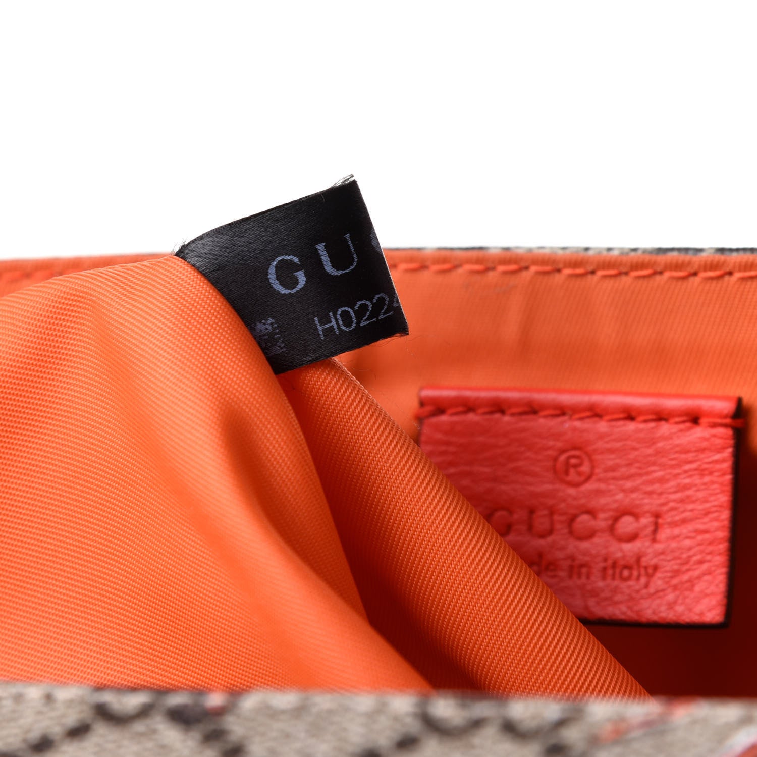 Gucci GG Supreme Monogram Space Cats Diaper Bag Orange 8 of 11