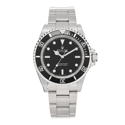 Rolex Stainless Steel 40mm Oyster Perpetual Submariner Watch Black 14060 1 of 4