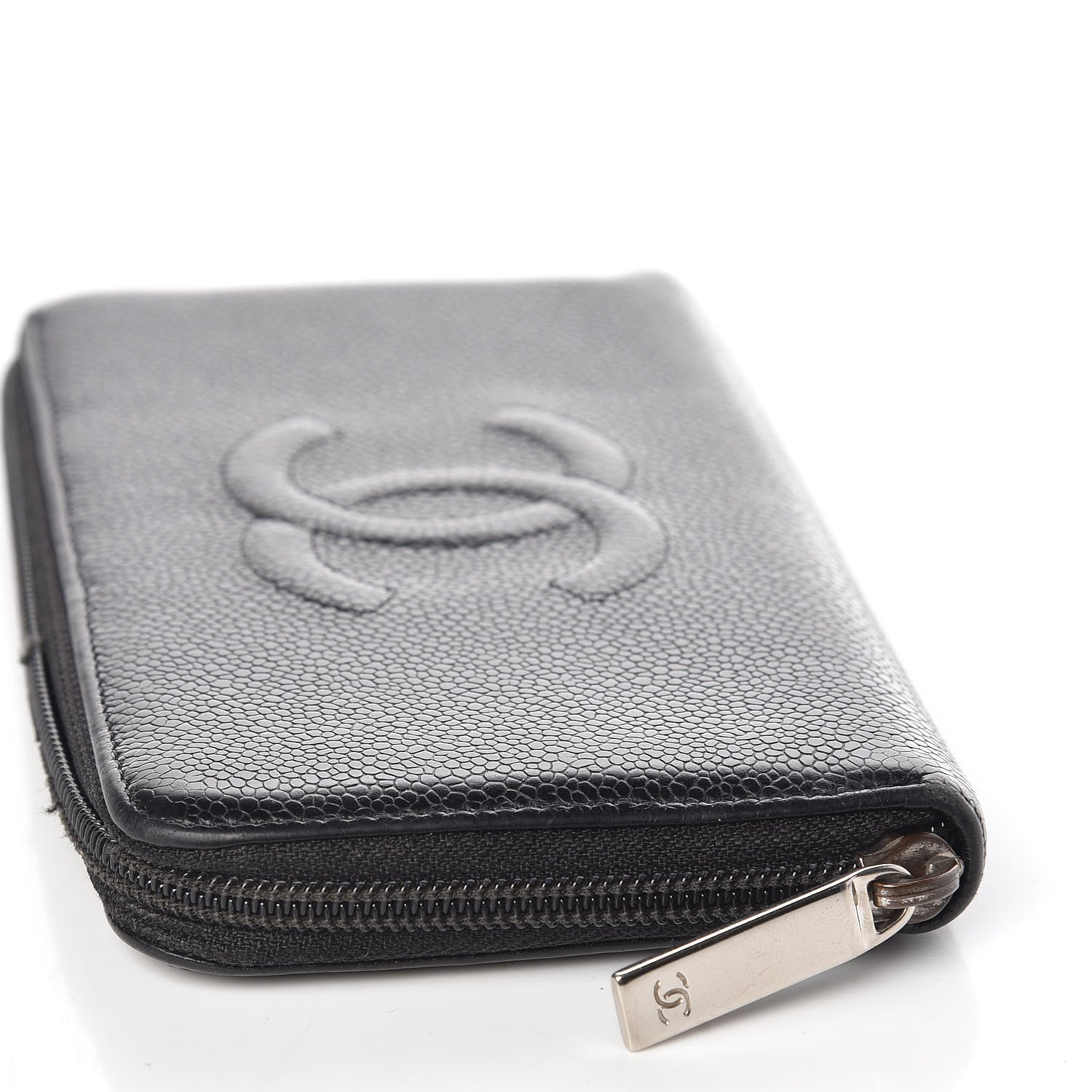Chanel Caviar Timeless CC Zip Around Wallet Black 16 of 16
