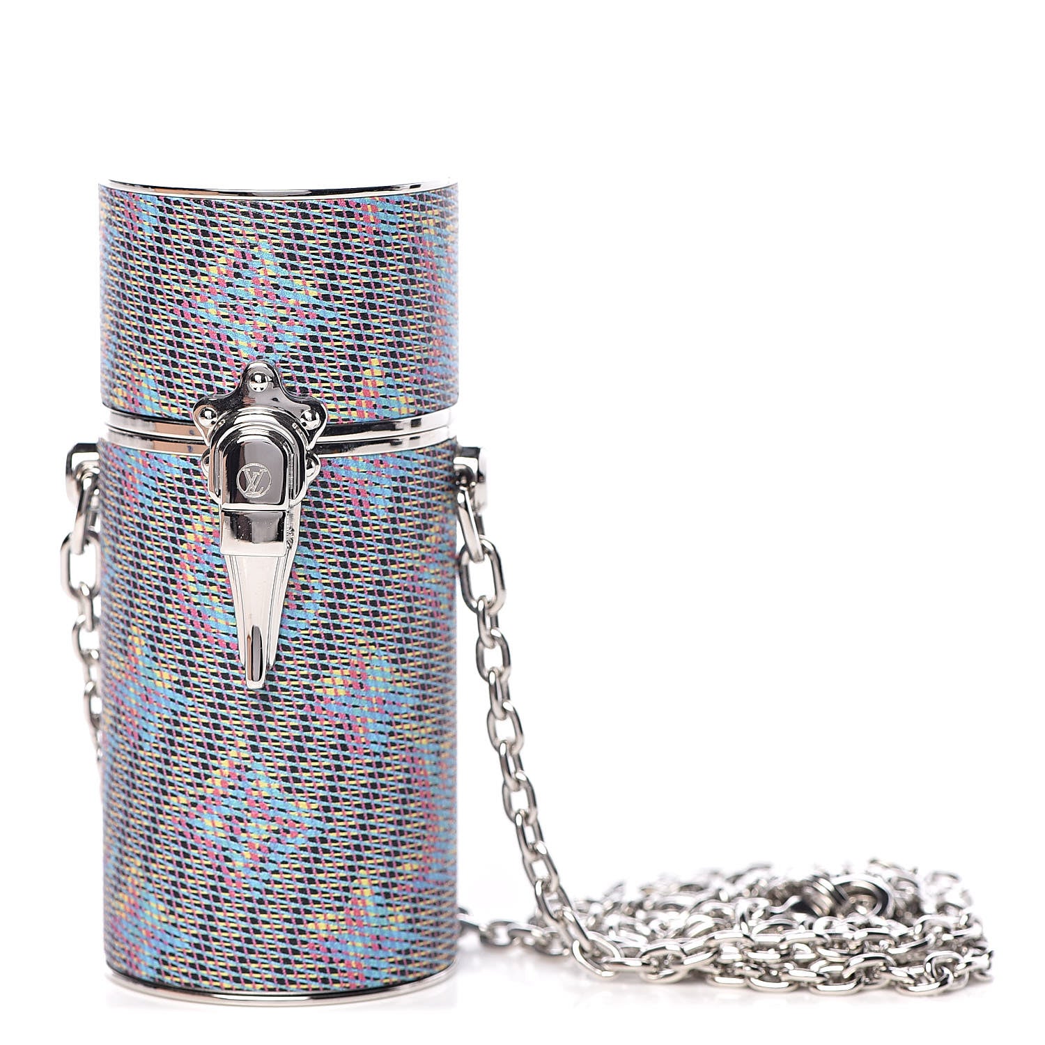 Louis Vuitton Monogram LV Pop Chain Lipstick Case Blue 5 of 11