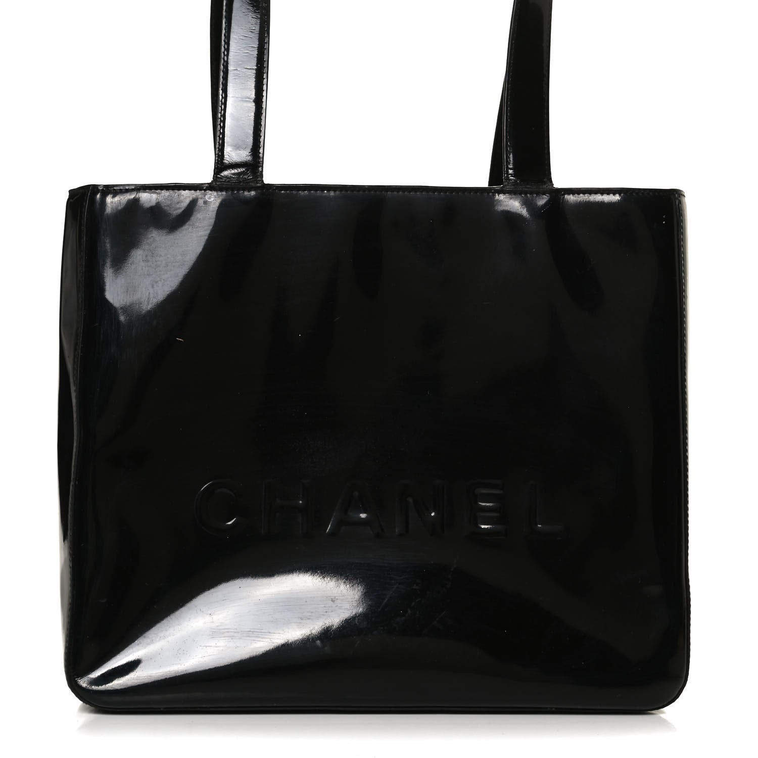 Chanel Patent Tote Black 9 of 16