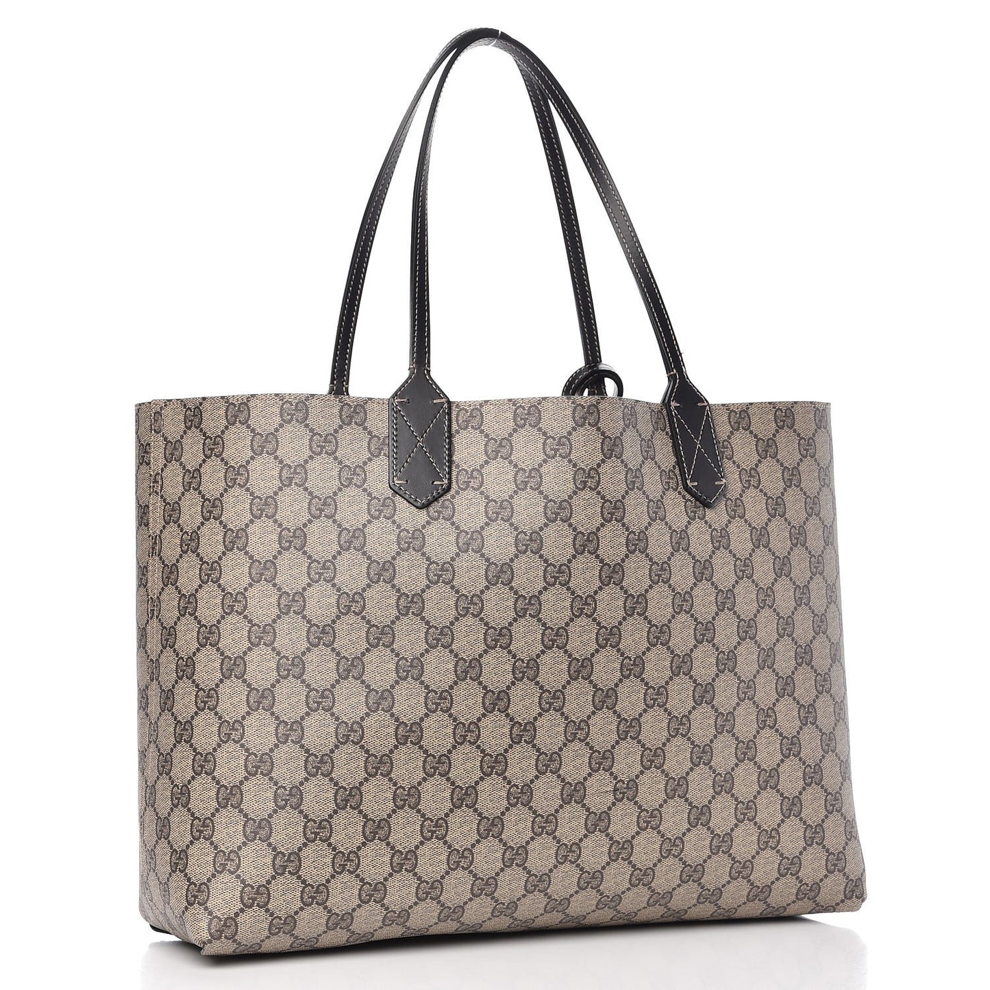 Calfskin GG Supreme Monogram Medium Reversible Tote Black