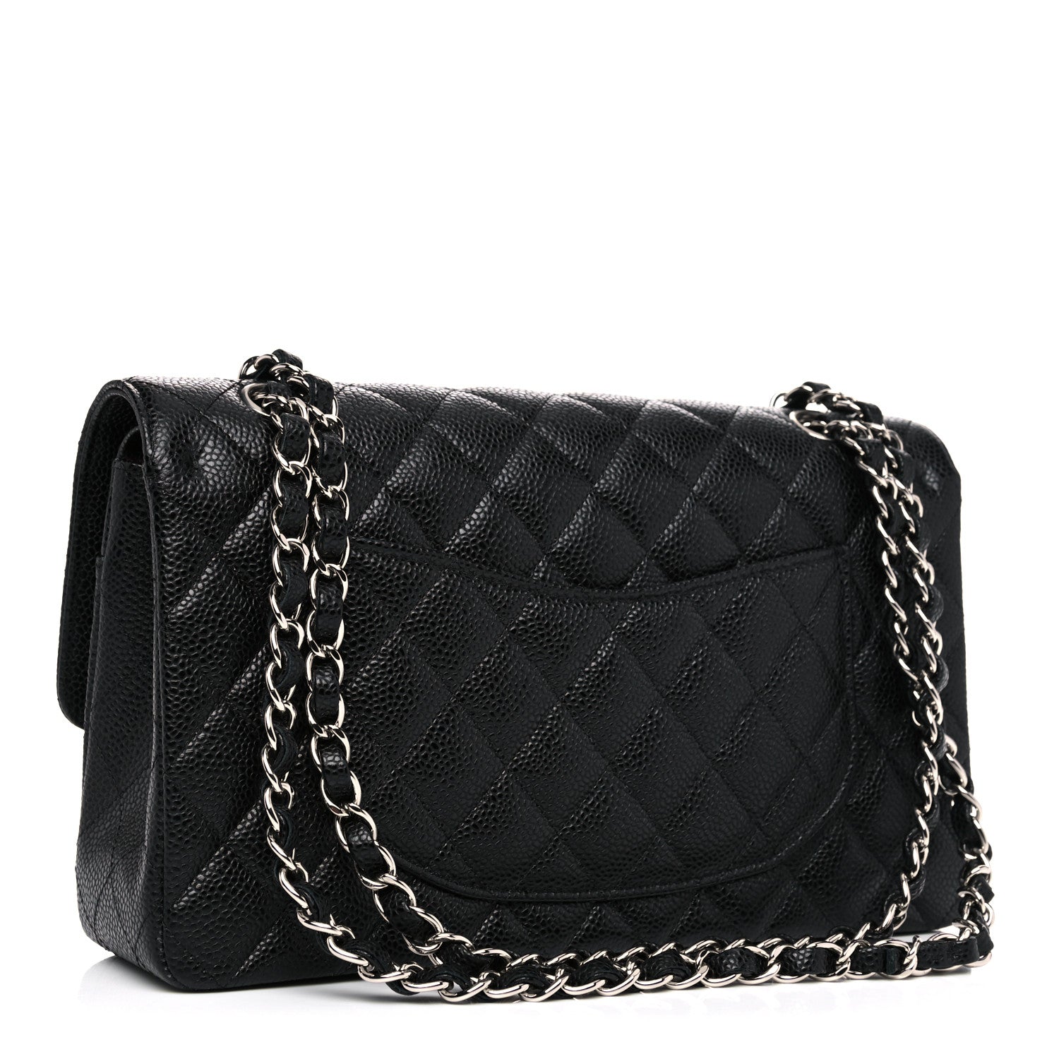 Chanel Caviar Quilted Medium Double Flap Black 3 of 12