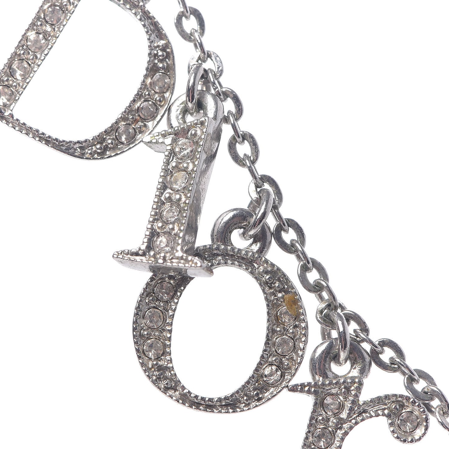 Metal Logo Necklace Silver