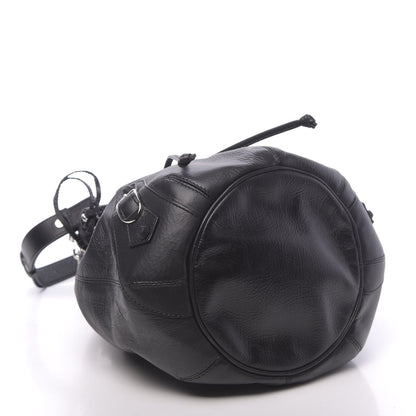 Balenciaga Matte Goatskin Rubber Covered Classic Hardware Mini Pompon Black 4 of 10