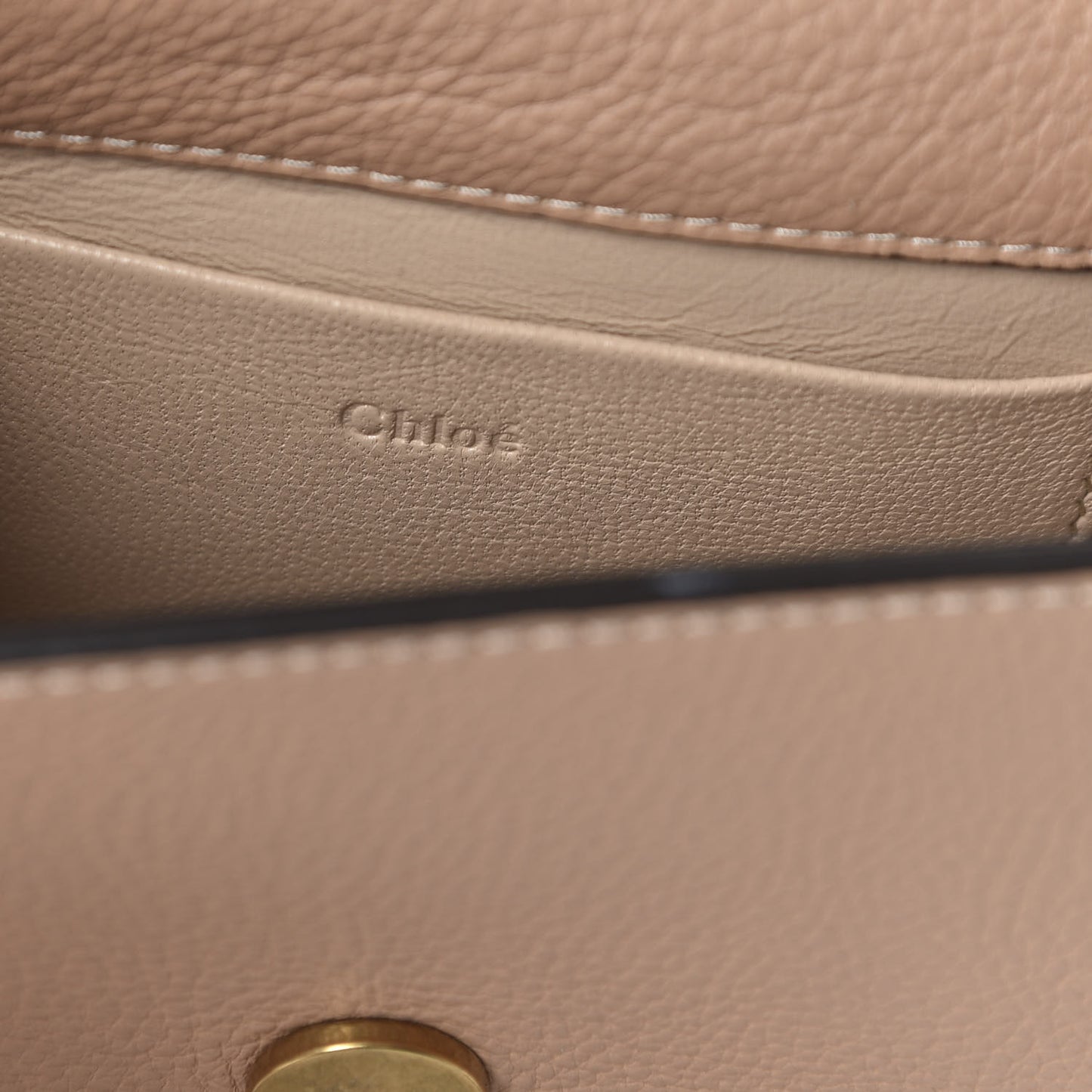Calfskin Small Nile Bracelet Minaudiere Bag Biscotti Beige