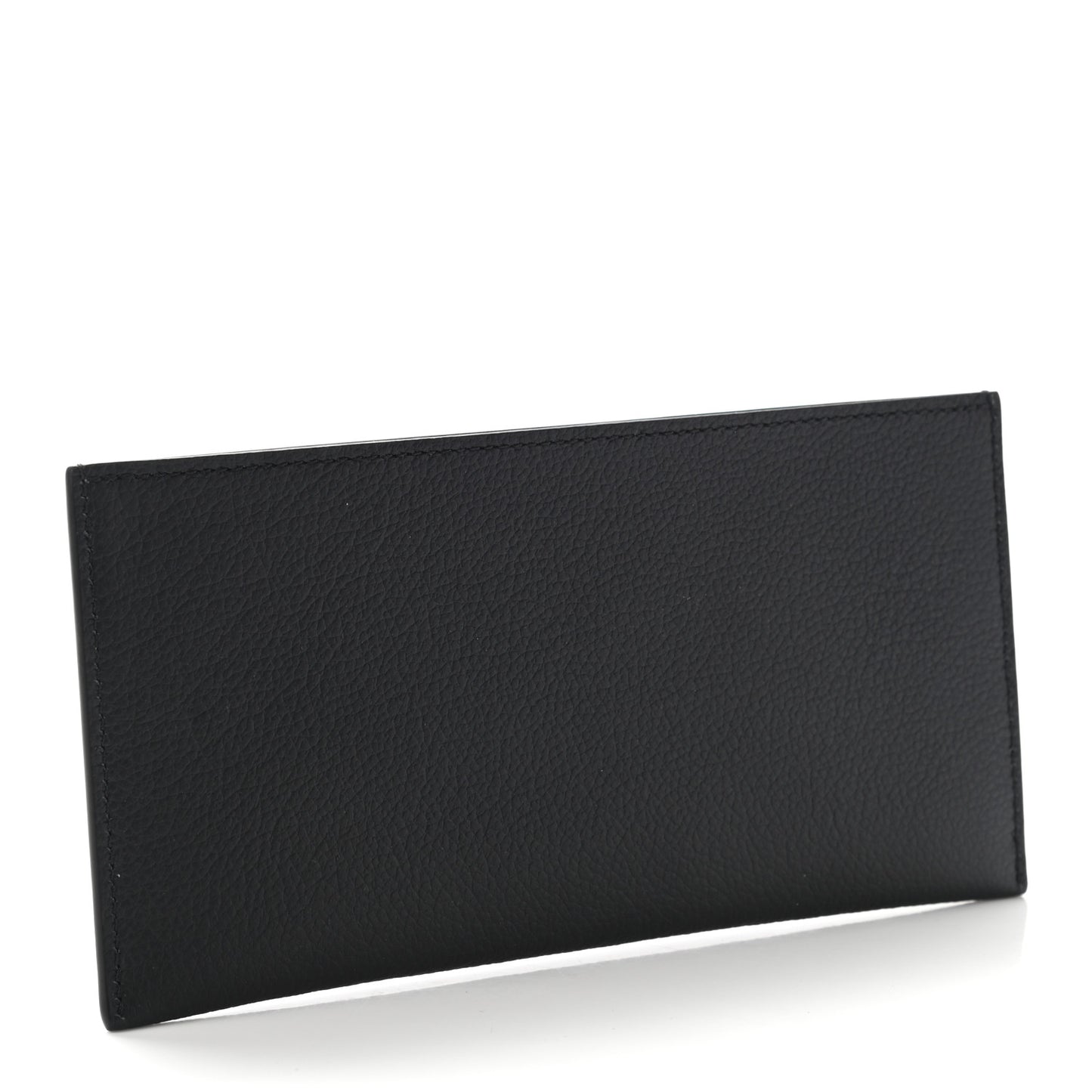 Calfskin Felicie Chain Wallet Card Holder Insert Black